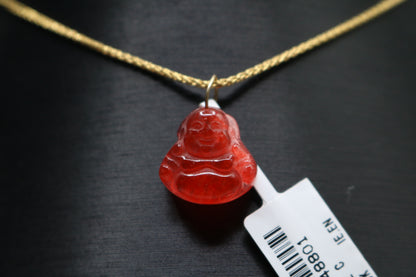 10k Yellow Gold Red Buddha
