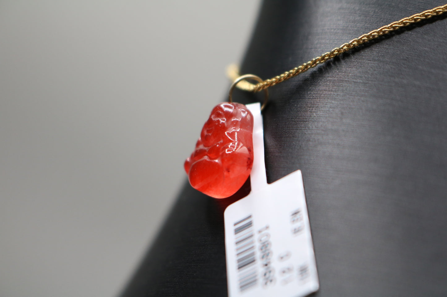 10k Yellow Gold Red Buddha