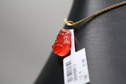 10k Yellow Gold Red Buddha