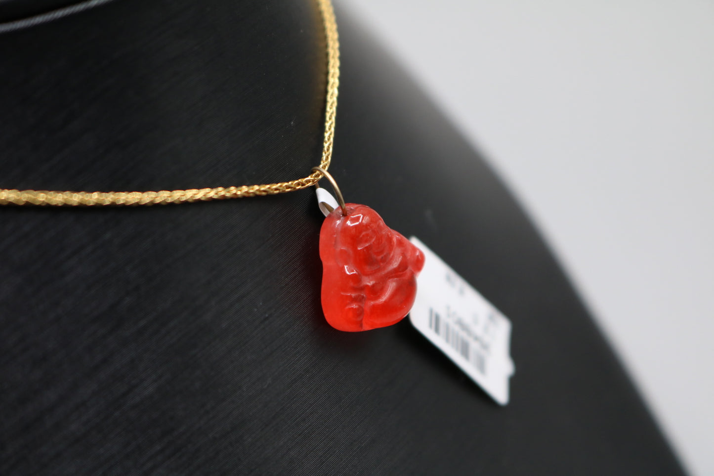 10k Yellow Gold Red Buddha