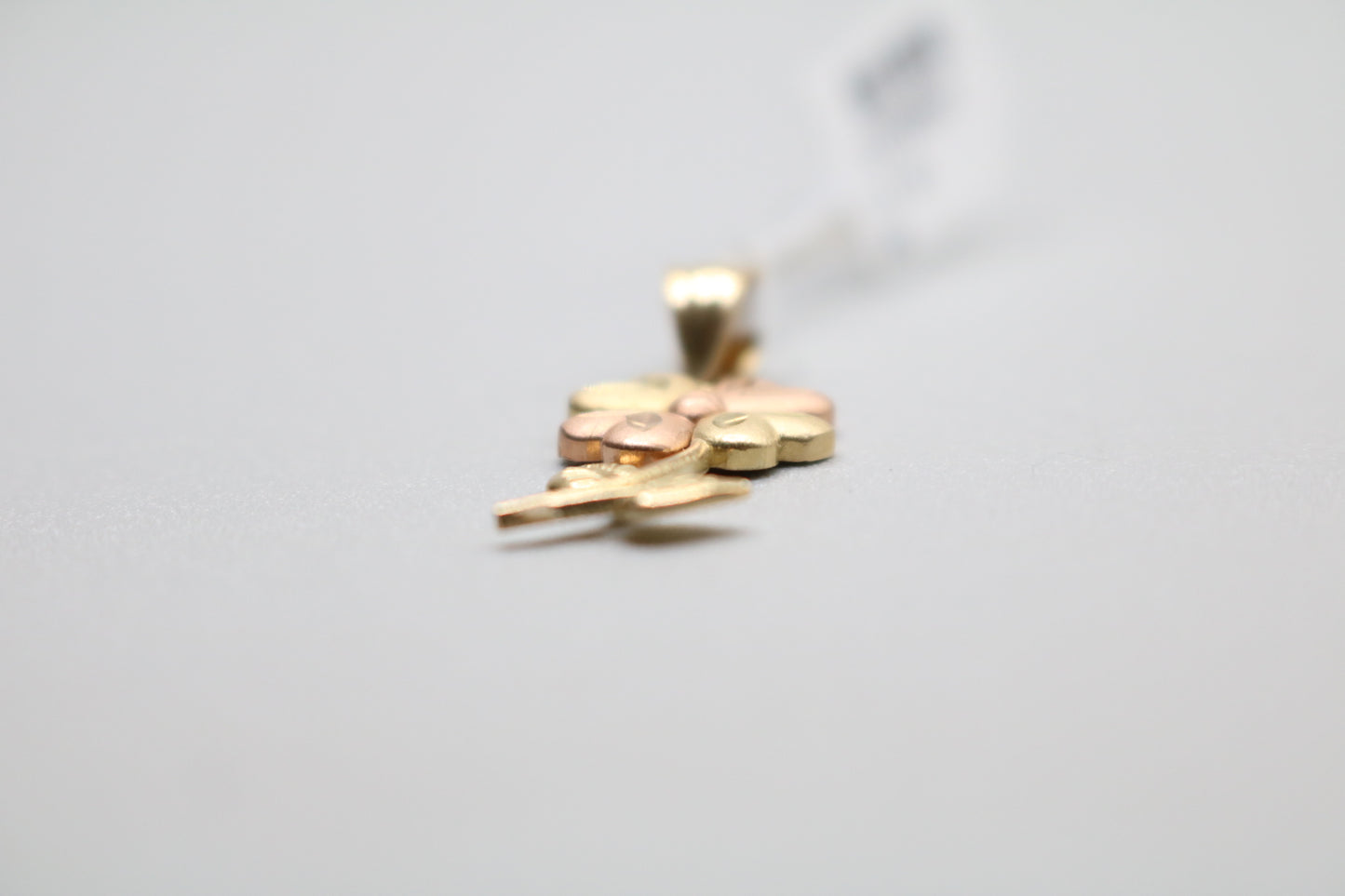 14k Two Tone Flower Charm