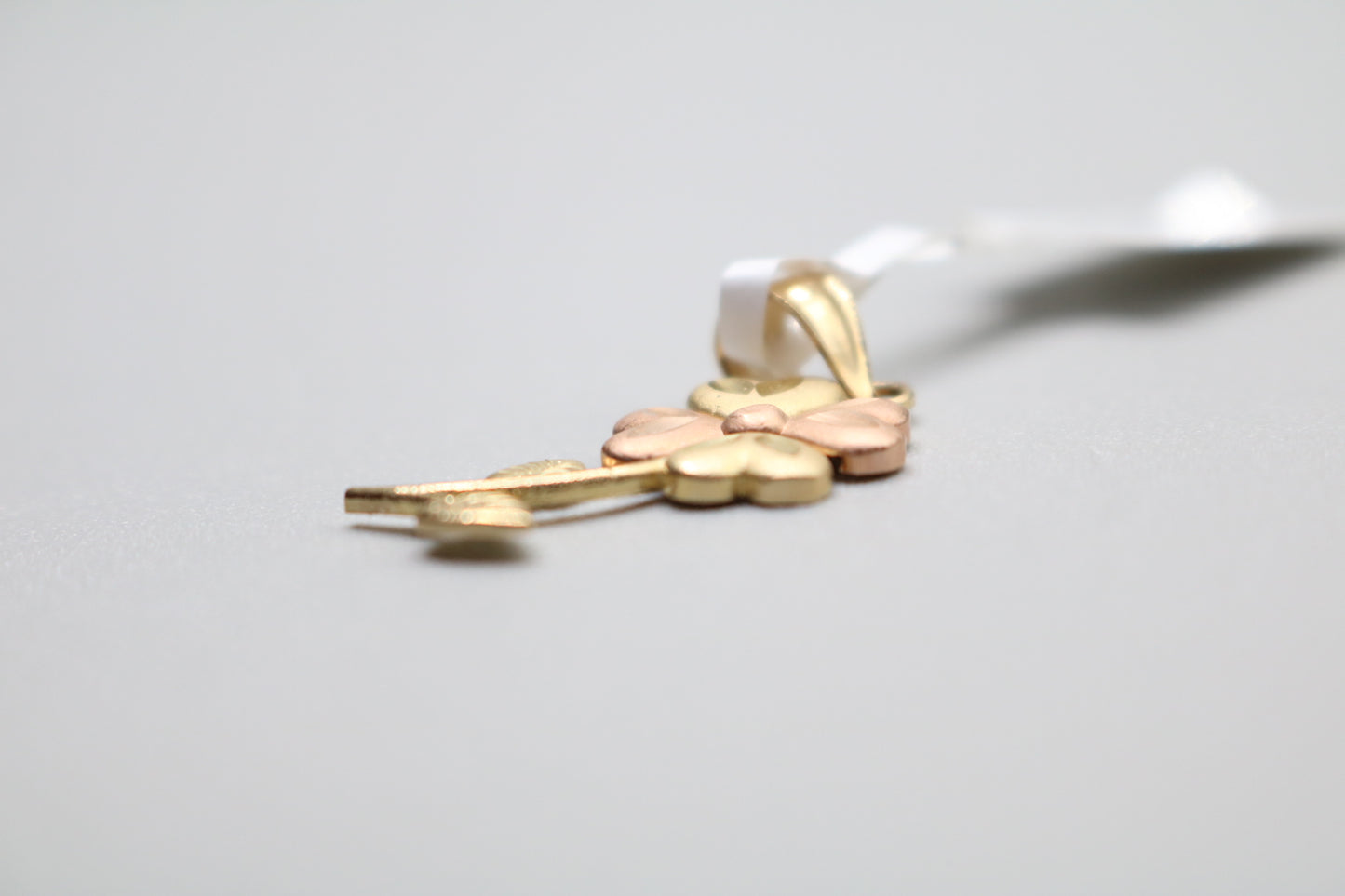 14k Two Tone Flower Charm