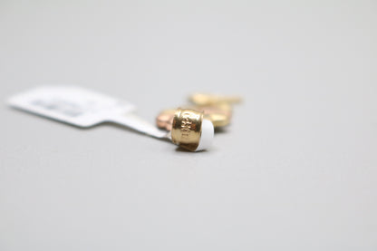14k Two Tone Flower Charm