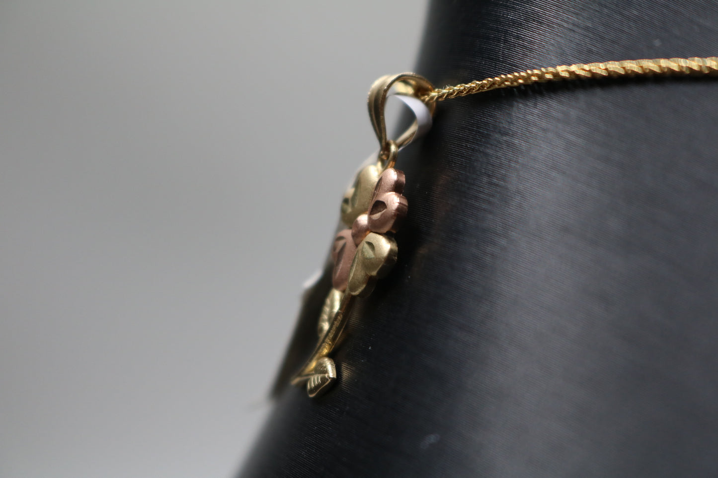 14k Two Tone Flower Charm