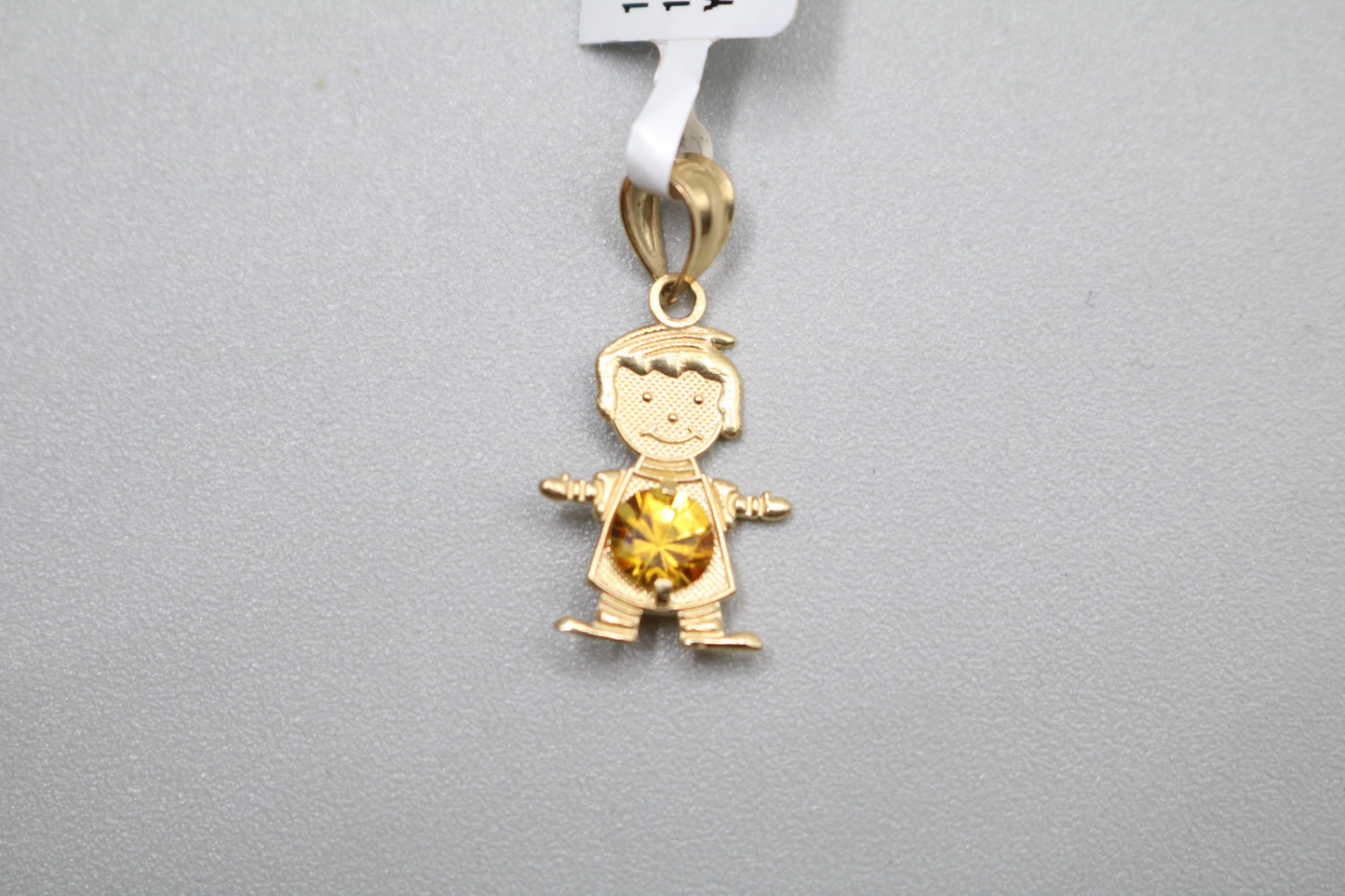 14k Yellow Gold Little Boy Charm