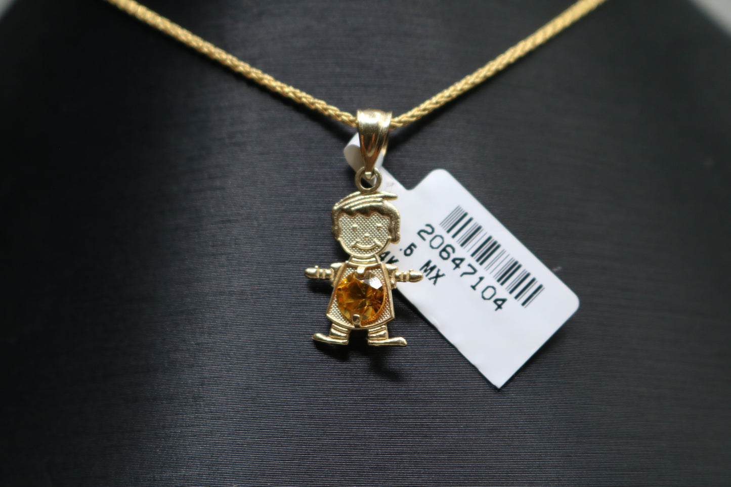 14k Yellow Gold Little Boy Charm