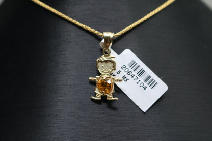 14k Yellow Gold Little Boy Charm