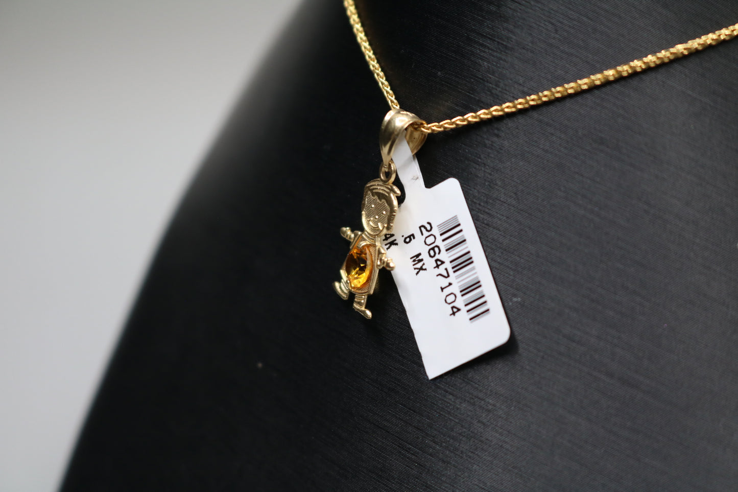 14k Yellow Gold Little Boy Charm