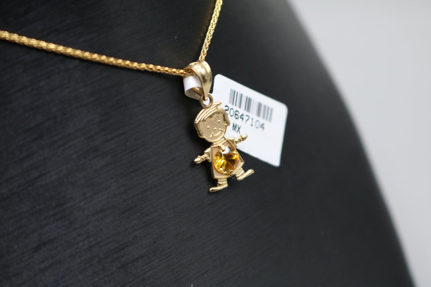 14k Yellow Gold Little Boy Charm