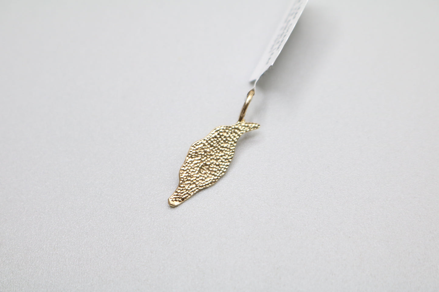 14k Yellow Gold Leaf Charm