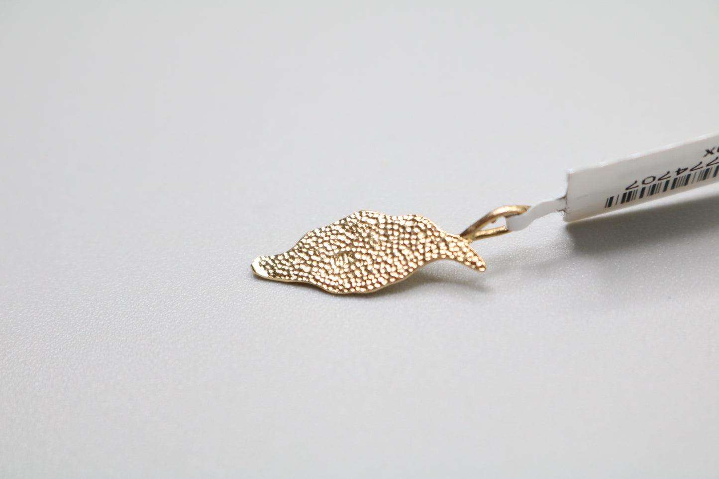 14k Yellow Gold Leaf Charm