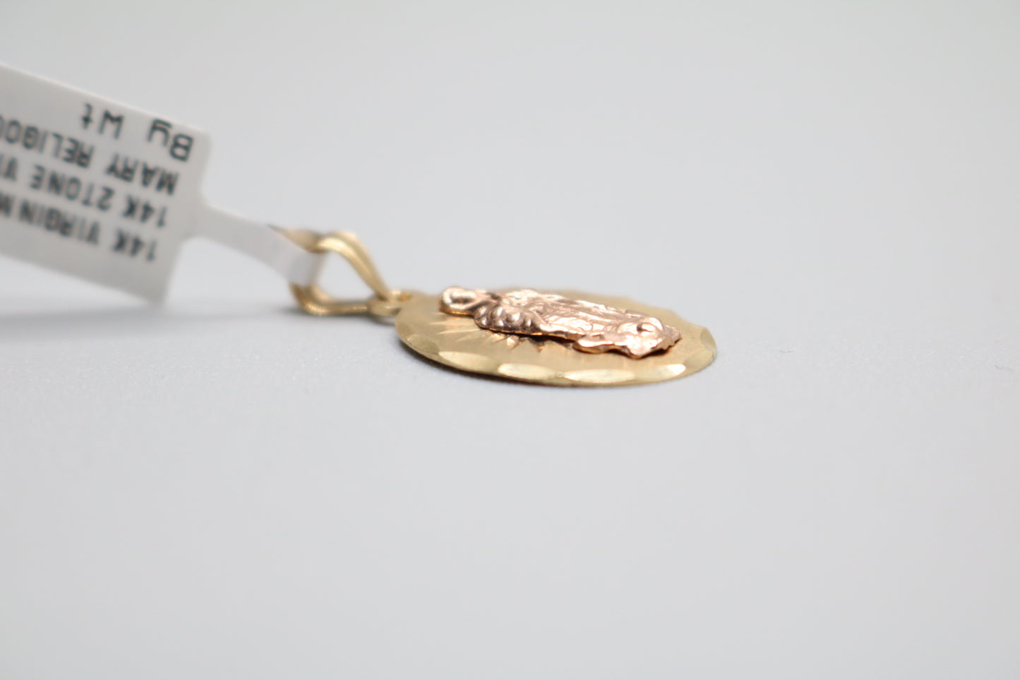 14k Two-Tones Virgin Mary Charm