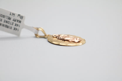 14k Two-Tones Virgin Mary Charm