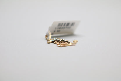 14k Yellow Gold Anchor Cross Charm