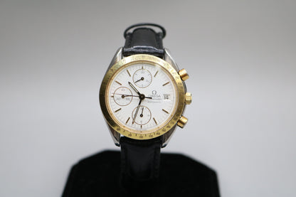 Omega Speed Master 39MM Stainless Steel with Gold Bezel 375.0043 Watch (No Shipping)