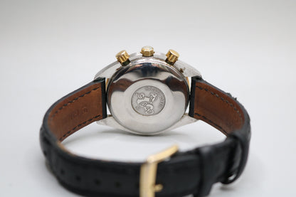 Omega Speed Master 39MM Stainless Steel with Gold Bezel 375.0043 Watch (No Shipping)