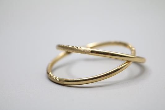 14k Yellow Gold Hoop Earring