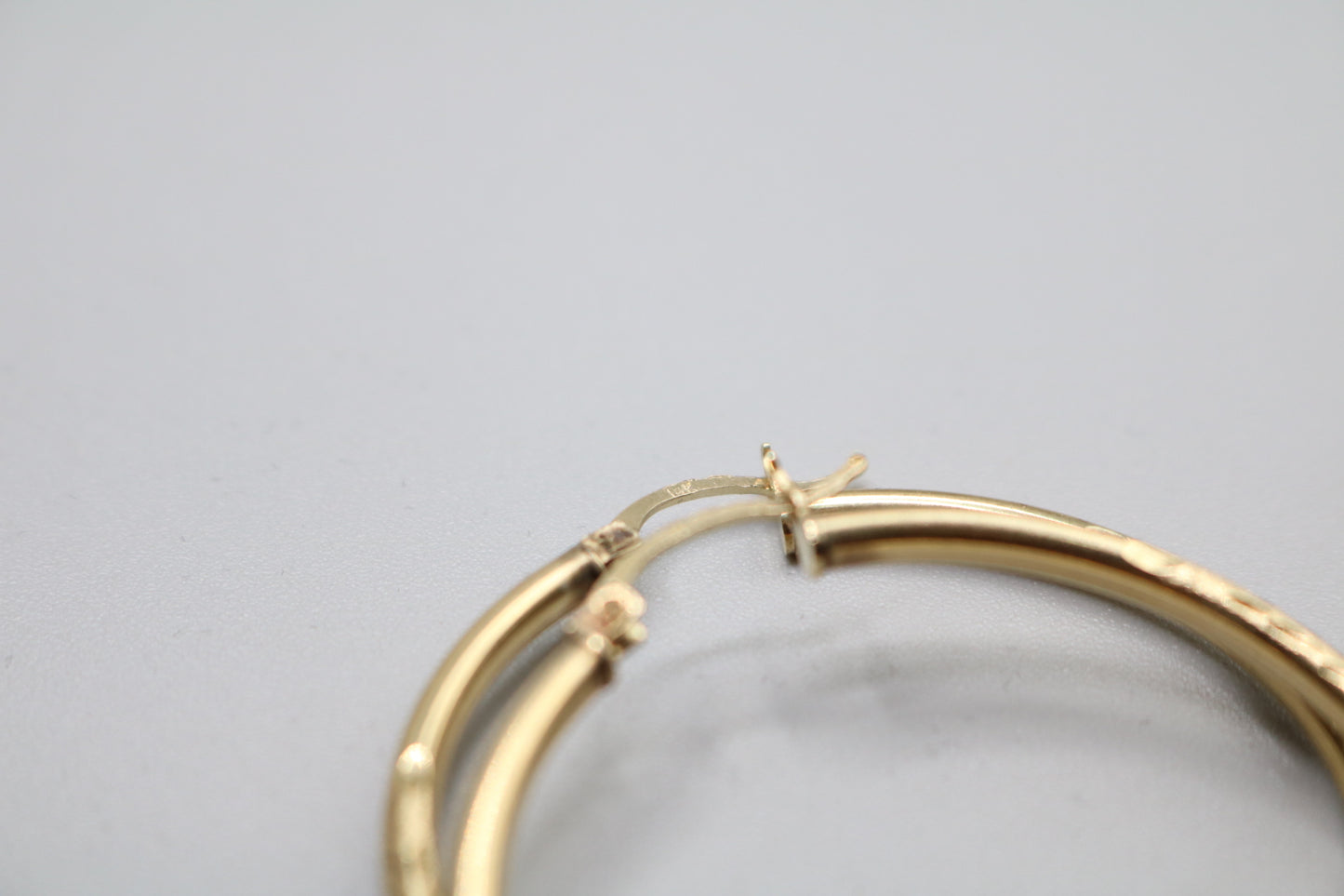 14k Yellow Gold Hoop Earring