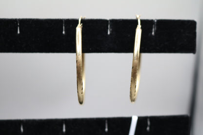 14k Yellow Gold Hoop Earring