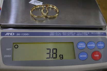 14k Yellow Gold Hoop Earring
