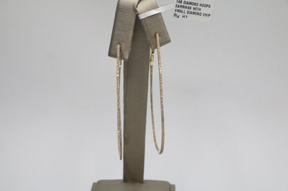 14k Yellow Gold Diamond Hoop Earrings (1.54CTW)