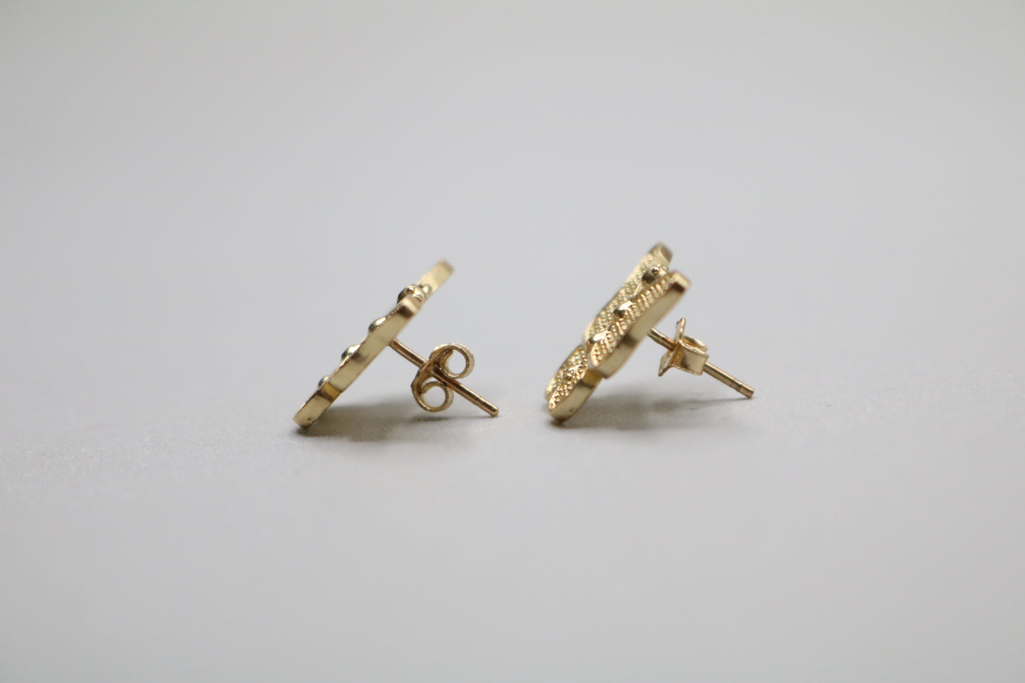 10k Yellow Gold Butterfly Stud Earrings