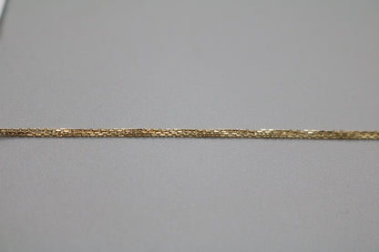 14K Yellow Gold Infinity Design Bracelet (7 Inches)