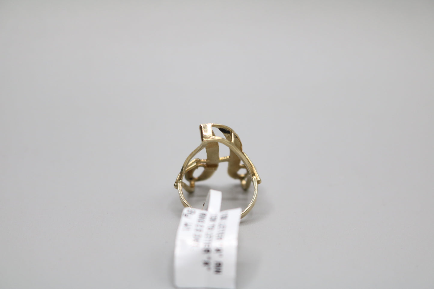 10K Yellow Gold Letter A Ring (Size 5)