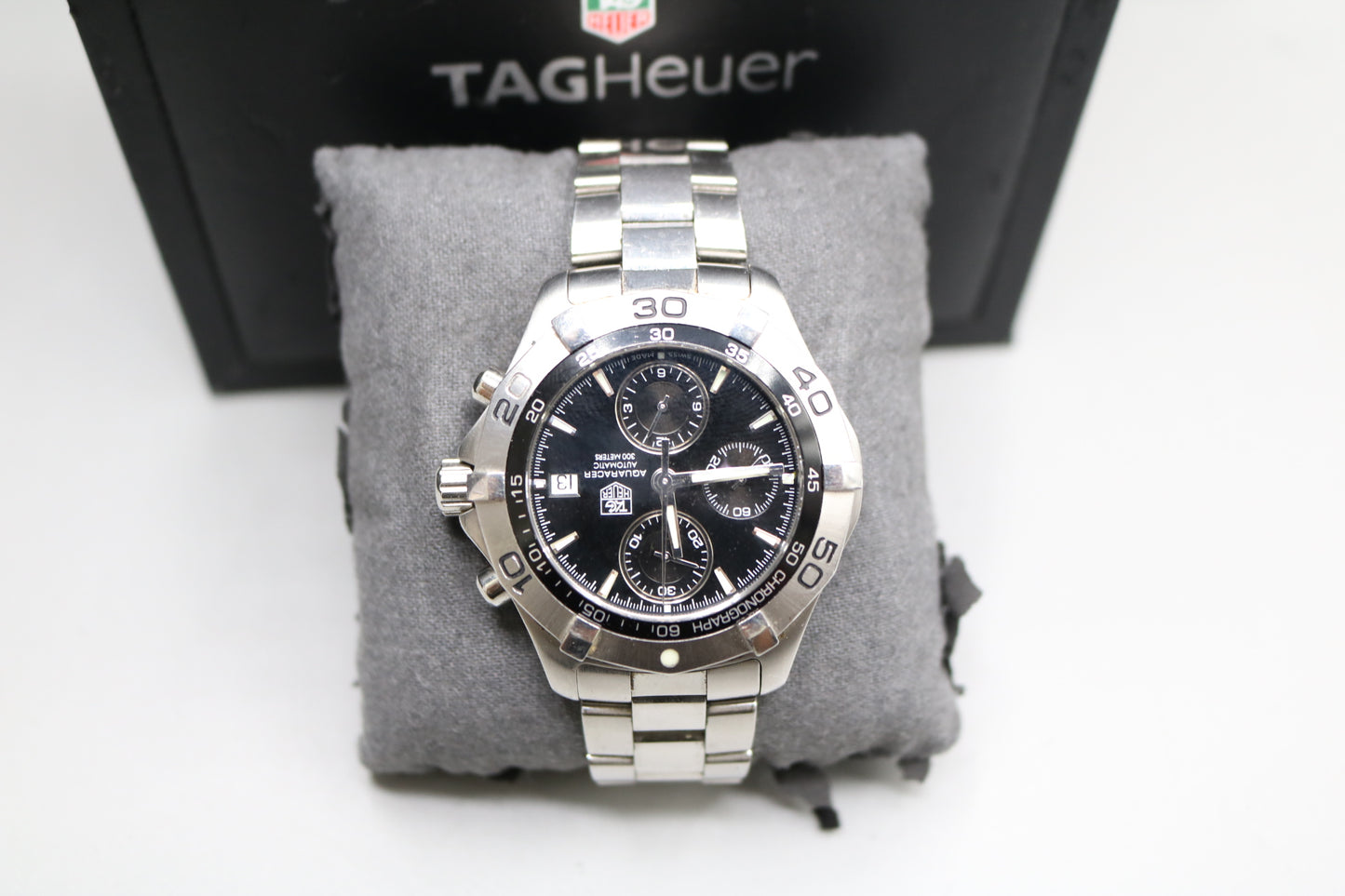 TAG HEUER 42MM Aqua Racer CAF2110 Chronograph Date Automatic Men's Watch