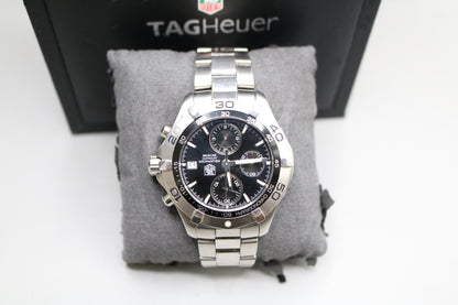 TAG HEUER 42MM Aqua Racer CAF2110 Chronograph Date Automatic Men's Watch