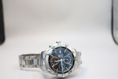 TAG HEUER 42MM Aqua Racer CAF2110 Chronograph Date Automatic Men's Watch