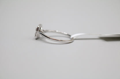 18K White Gold Diamond Square Ring (0.35 CTW) (Size 6 1/2)