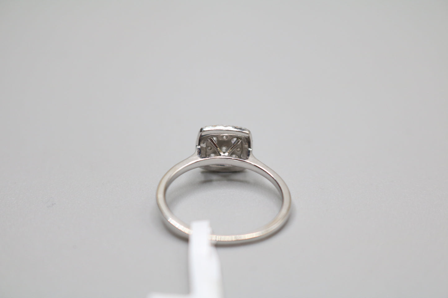 18K White Gold Diamond Square Ring (0.35 CTW) (Size 6 1/2)