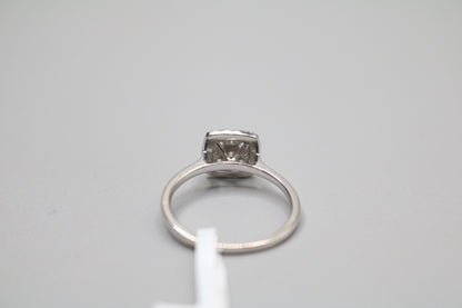 18K White Gold Diamond Square Ring (0.35 CTW) (Size 6 1/2)