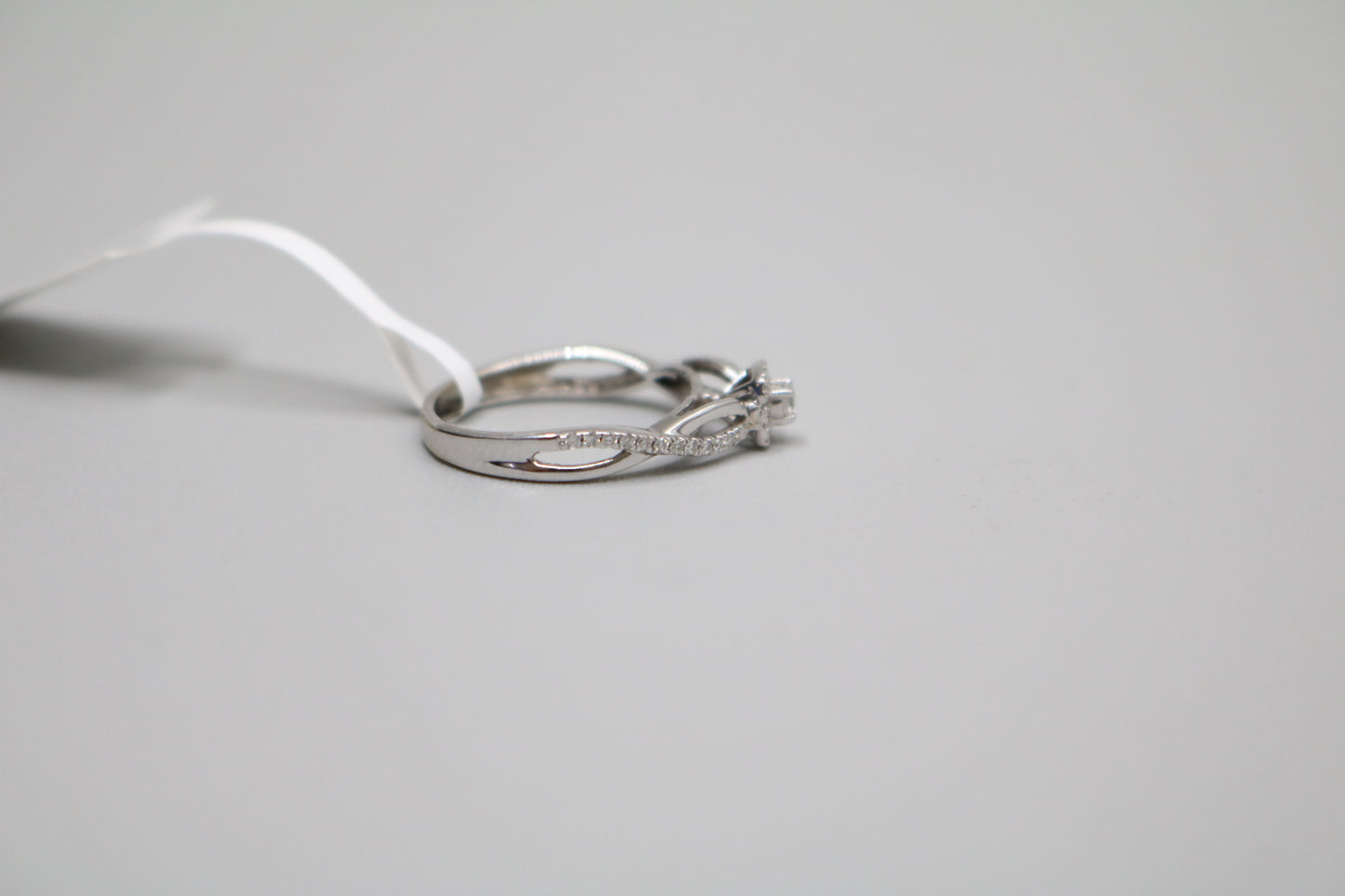 14K White Gold Diamond Engagement Ring (0.20 CTW) (Size 4)