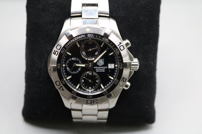 TAG HEUER 42MM Aqua Racer CAF2110 Chronograph Date Automatic Men's Watch
