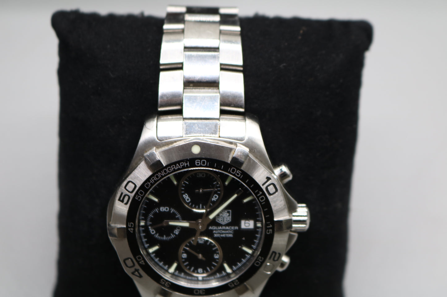 TAG HEUER 42MM Aqua Racer CAF2110 Chronograph Date Automatic Men's Watch