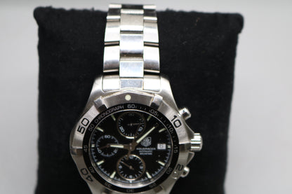 TAG HEUER 42MM Aqua Racer CAF2110 Chronograph Date Automatic Men's Watch