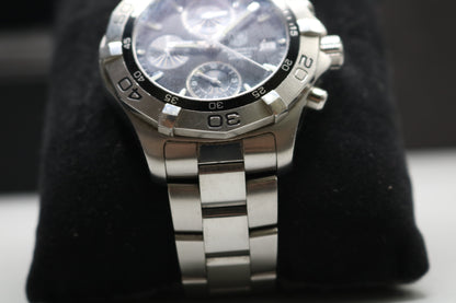 TAG HEUER 42MM Aqua Racer CAF2110 Chronograph Date Automatic Men's Watch