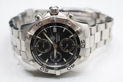 TAG HEUER 42MM Aqua Racer CAF2110 Chronograph Date Automatic Men's Watch