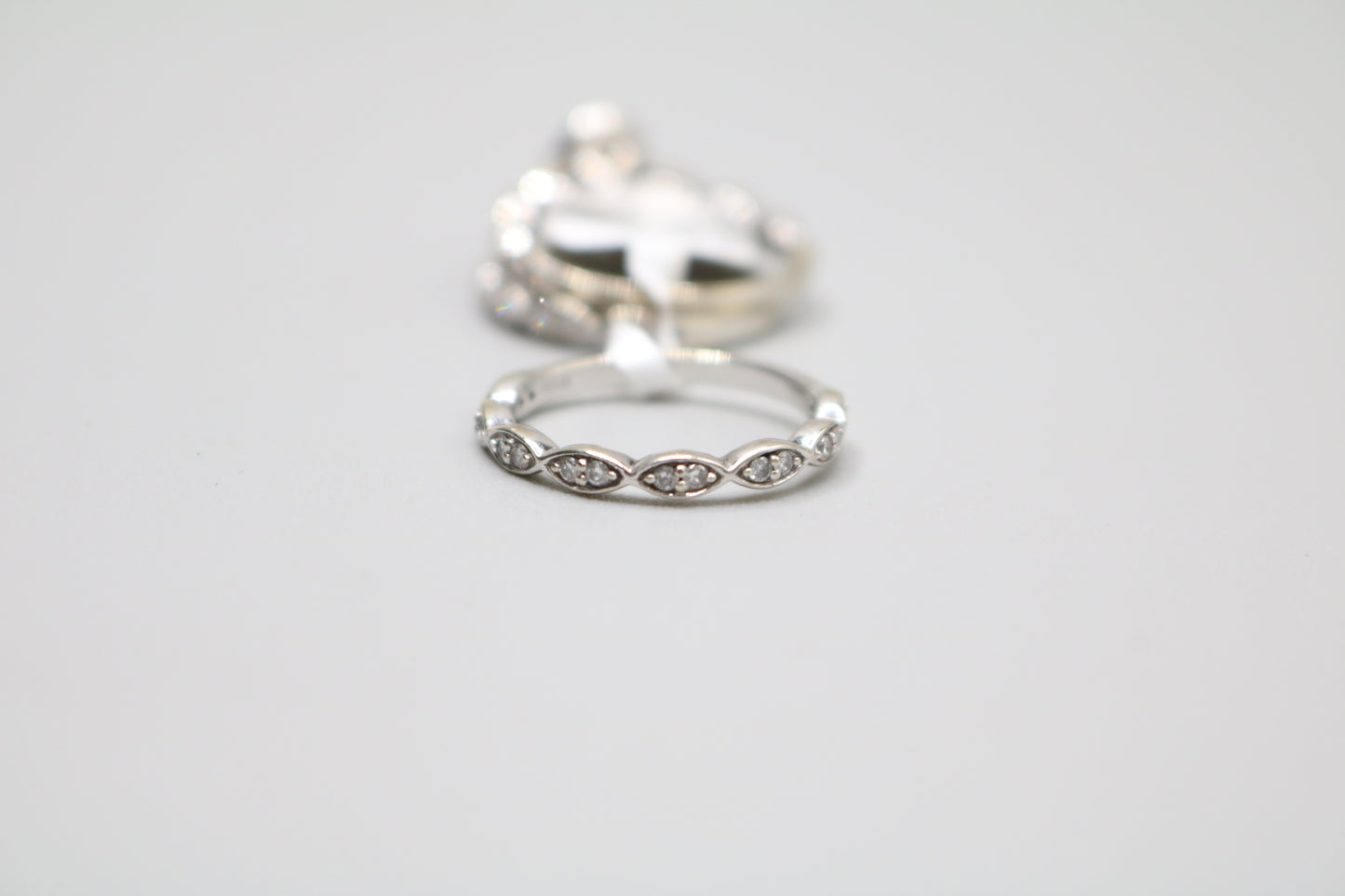 14K White Gold Diamond 3-Piece Wedding Set (Local Pick-Up Only)