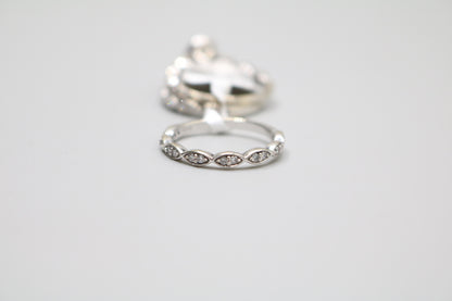 14K White Gold Diamond 3-Piece Wedding Set (Local Pick-Up Only)