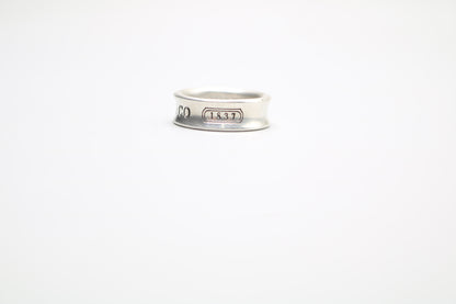 Pre-Owned | Tiffany & Co. Vintage Classic 1837 Concave Sterling Silver 925 Size US 5 1/2