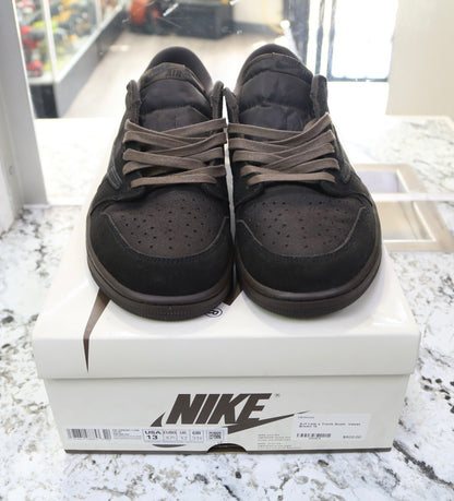 Air Jordan 1 x Travis Scott Velvet Brown and Dark Mocha Size 13