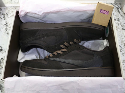 Air Jordan 1 x Travis Scott Velvet Brown and Dark Mocha Size 13
