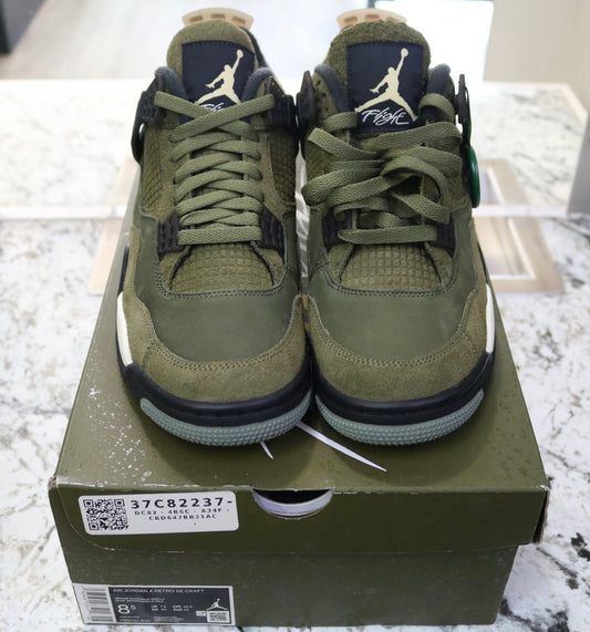 Air Jordan 4 SE Retro Low Craft Olive Size 8.5