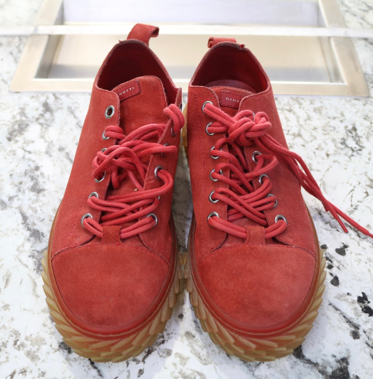Giuseppe Zanotti Blabber SC Uomo Velour Modena RM0027 Europe Size 42 (US Size 9)