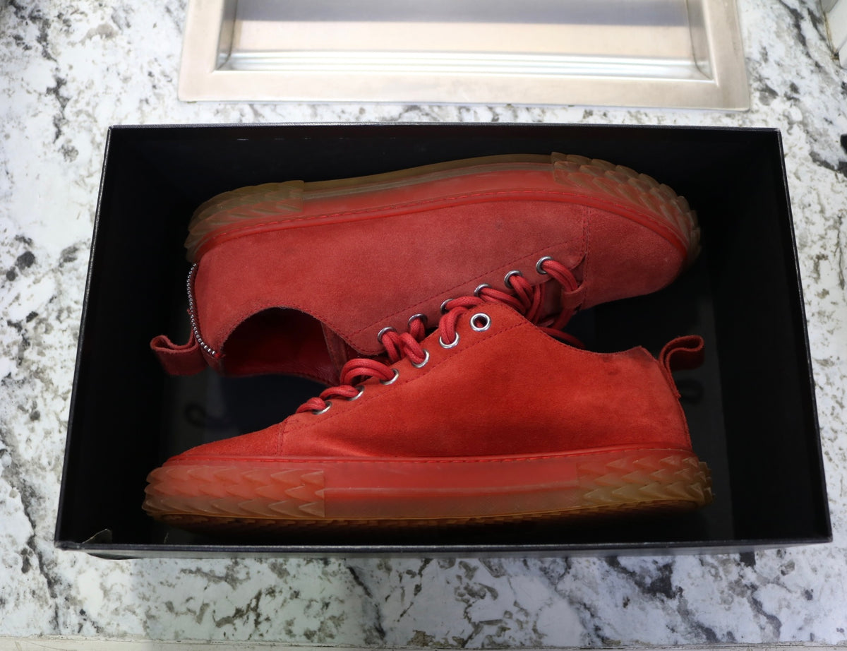 Giuseppe Zanotti Blabber SC Uomo Velour Modena RM0027 Europe Size 42 (US Size 9)