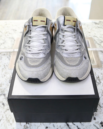 Gucci Ultrapace "Silver" 599058 HW910 8161 US Size 9