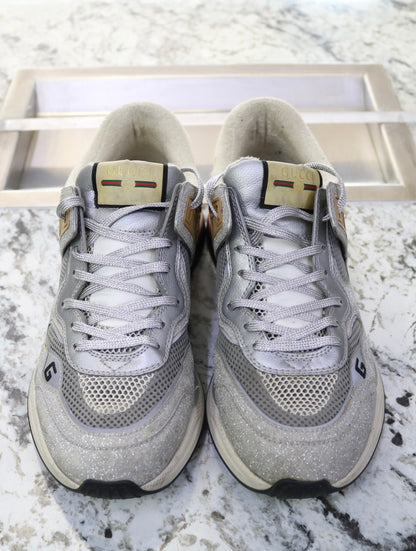 Gucci Ultrapace "Silver" 599058 HW910 8161 US Size 9